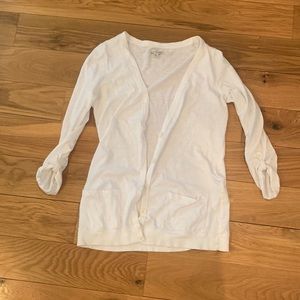 White cardigan